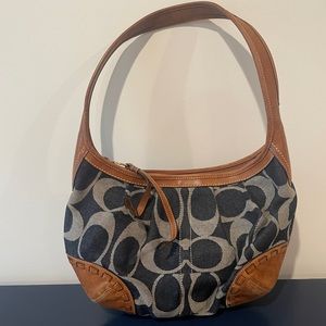 Coach denim hobo purse